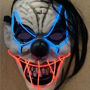 LED Light-Up Clown Mask
